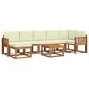 vidaXL Outdoor-Sofagarnitur 8 stk. Natur und Creme