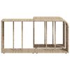 vidaXL Outdoor-Regale 2 Stk. Beige Poly Rattan