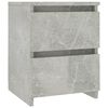 vidaXL Nachttisch Betongrau 30&times;30&times;40 cm Holzwerkstoff