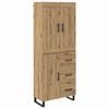 vidaXL Highboard 2 pcs Artisan-Eiche 69,5 x 34 x 180 cm Holzwerkstoff