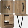 vidaXL Highboard Artisan-Eiche 69,5 x 34 x 90 cm Holzwerkstoff
