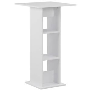 vidaXL Bartisch Wei&szlig; 60x60x110 cm