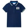 vidaXL Kinder-Poloshirt Marineblau 116