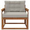 vidaXL Outdoor Mittelsofa Massivholz Akazie Natur