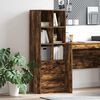 vidaXL Highboard mit Schubladen Ger&auml;ucherte Eiche 45,5 x 34 x 127 cm