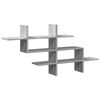 vidaXL Wandregal Grau Sonoma 124,5x18x60,5 cm Holzwerkstoff