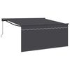 vidaXL Ausziehbare Markise Anthrazit 350 x 250 cm
