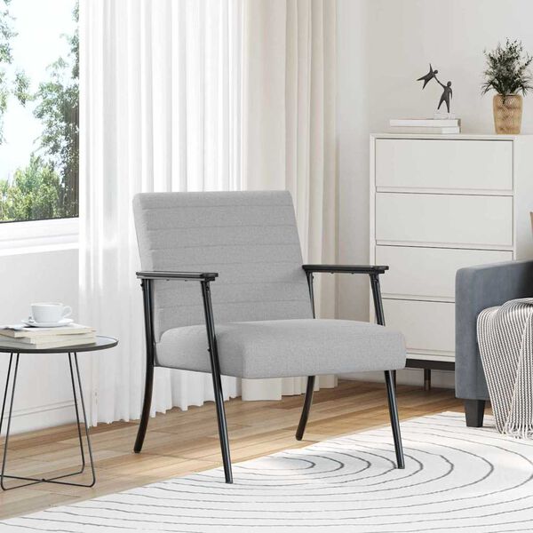 vidaXL Sessel Wolkengrau 59 x 75 x 78 cm Stoff