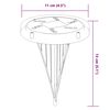 vidaXL Solar-Bodenleuchten mit Erdspie&szlig; 12 Stk. Warmwei&szlig;