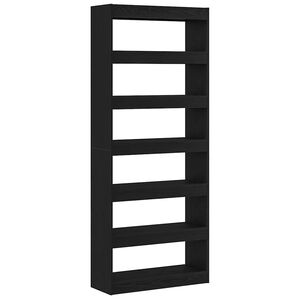 vidaXL B&uuml;cherregal 6 Ebenen 80 x 30 x 198 cm Holzwerkstoff