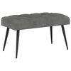 vidaXL Bank mit Knopfheftung Dunkelgrau 80 x 40 x 46 cm Samt