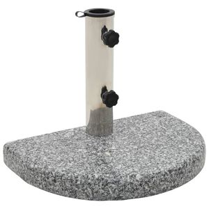 vidaXL Sonnenschirmst&auml;nder Granit 10 kg Gebogen Grau