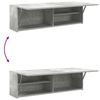 vidaXL Bad-Wandschrank Betongrau 100x25x30 cm Holzwerkstoff