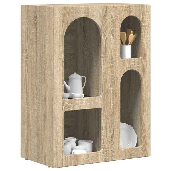 vidaXL Sideboard Sonoma-Eiche 59 x 35 x 80,5 cm Holzwerkstoff