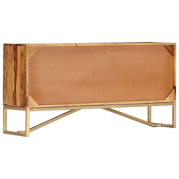 vidaXL Sideboard 118x30x60 cm Massivholz Akazie