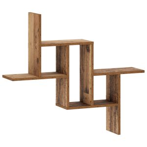 vidaXL Wandregal Altholz 87 x 17 x 75 cm Holzwerkstoff