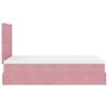 vidaXL Ottoman-Bett mit Matratzen & LEDs Rosa 120x190 cm Samt