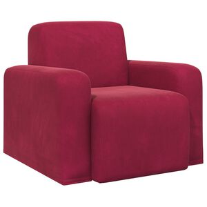 vidaXL Sessel Weinrot Samt