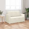 vidaXL Schlafsofa 110cm Creme Samt