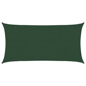 vidaXL Sonnensegel 160 g/m&sup2; Dunkelgr&uuml;n 2x3,5 m HDPE