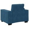 vidaXL Sessel Blau 100x78x80 cm Samt