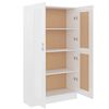 vidaXL Bücherschrank Hochglanz-Weiß 82,5x30,5x150 cm Holzwerkstoff