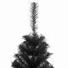 vidaXL Weihnachtsbaum mit 150 LEDs mit St&auml;nder Schwarz 120 cm PVC