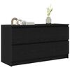 vidaXL TV-Schrank Schwarz 100x35x54 cm Holzwerkstoff
