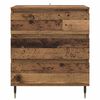 vidaXL Sideboard mit Schubladen Altholz 60 x 35 x 70 cm Holzwerkstoff