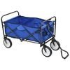 vidaXL Klappbarer Handwagen Stahl Blau