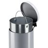 Hailo Tretm&uuml;lleimer Solid L 18 L Silbern mit Verzinktem Inneneimer
