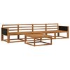 vidaXL Outdoor-Sofagarnitur 5 Stk. Natur Massivholz Akazie