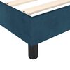 vidaXL Boxspringbett mit Matratze Dunkelblau 140x190 cm Samt
