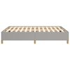 vidaXL Bettgestell ohne Matratze Hellgrau 135x190 cm Dunkelgrau Stoff