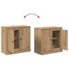 vidaXL Sideboards 3 pcs Artisan-Eiche 70 x 35,5 x 67,5 cm