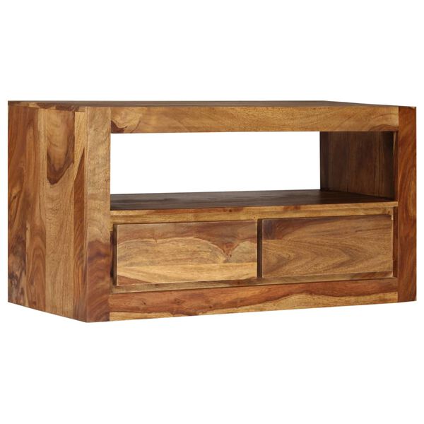 vidaXL TV-Schrank Massivholz Akazie 80x30x40 cm