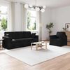vidaXL Sofa 2 pcs Schwarz