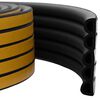vidaXL Selbstklebende Fensterdichtung Schwarz 14 x 12 mm 25 m