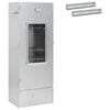 vidaXL R&auml;ucher Ofen 3 pcs Silber Verzinkter Stahl