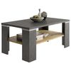 FMD Couchtisch mit Ablage Matera-Grau und Artisan-Eiche