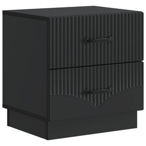vidaXL Nachttisch Schwarz 43 x 34,5 x 44,5 cm Holzwerkstoff