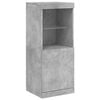 vidaXL Sideboard mit LED-Leuchten Betongrau 162x37x100 cm
