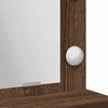 vidaXL Schminktisch mit Regal Braun Eichen-Optik 75,5 x 41 x 135 cm