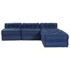 vidaXL Modulares Sofa 4 pcs Indigo Stoff