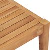 vidaXL Gartentisch 90,5x55,5x30,5 cm Massivholz Teak