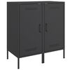 vidaXL Sideboards 2 Stk. Schwarz 36x39x79 cm Stahl