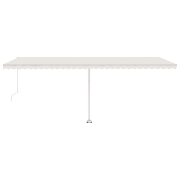vidaXL Standmarkise Manuell Einziehbar 600x350 cm Creme