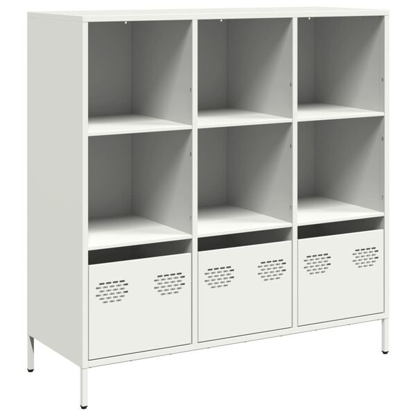 vidaXL Highboard Wei&szlig; 101,5x39x103,5 cm Stahl