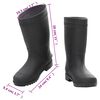 vidaXL Gummistiefel Schwarz Gr&ouml;&szlig;e 38 PVC