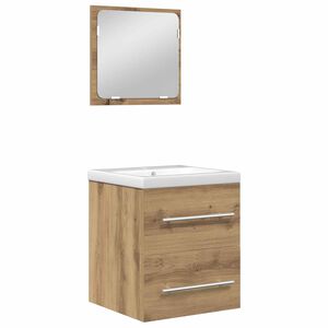 vidaXL Badezimmerm&ouml;bel-Set 2 stk. Artisan-Eiche 41 x 38,5 x 48 cm